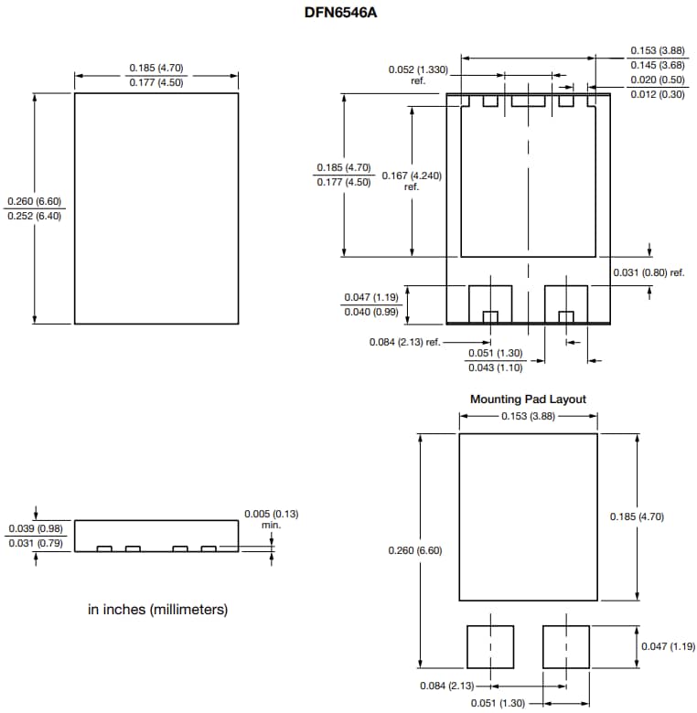 Disegno meccanico - Vishay Semiconductors Diodi TVS da 3KDFN12CA a 3KDFN100CA